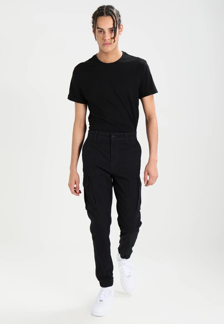 Pier One Cuffed Skinny Trouser- Cargo Trousers - Black 4 Pier One Cuffed Skinny Trouser- Cargo Trousers - Black - Image 2