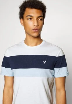 Pier One Print T-Shirt - White/Blue -Pier One Vogue 0c4d7a9c58b9432c847d4bba78c7bc49