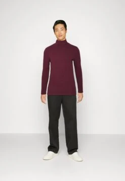 Pier One 2 Pack - Long Sleeved Top - Beige/Bordeaux