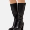 Pier One Leather - Platform Boots -Pier One Vogue 10a0ad900540424489fa511dcaf51962