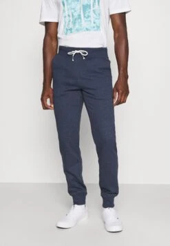 Pier One 3 Pack - Tracksuit Bottoms - Mottled Light Grey/Mottled Dark Blue/Black -Pier One Vogue 1380a3a400c6490591883e6680691e6c