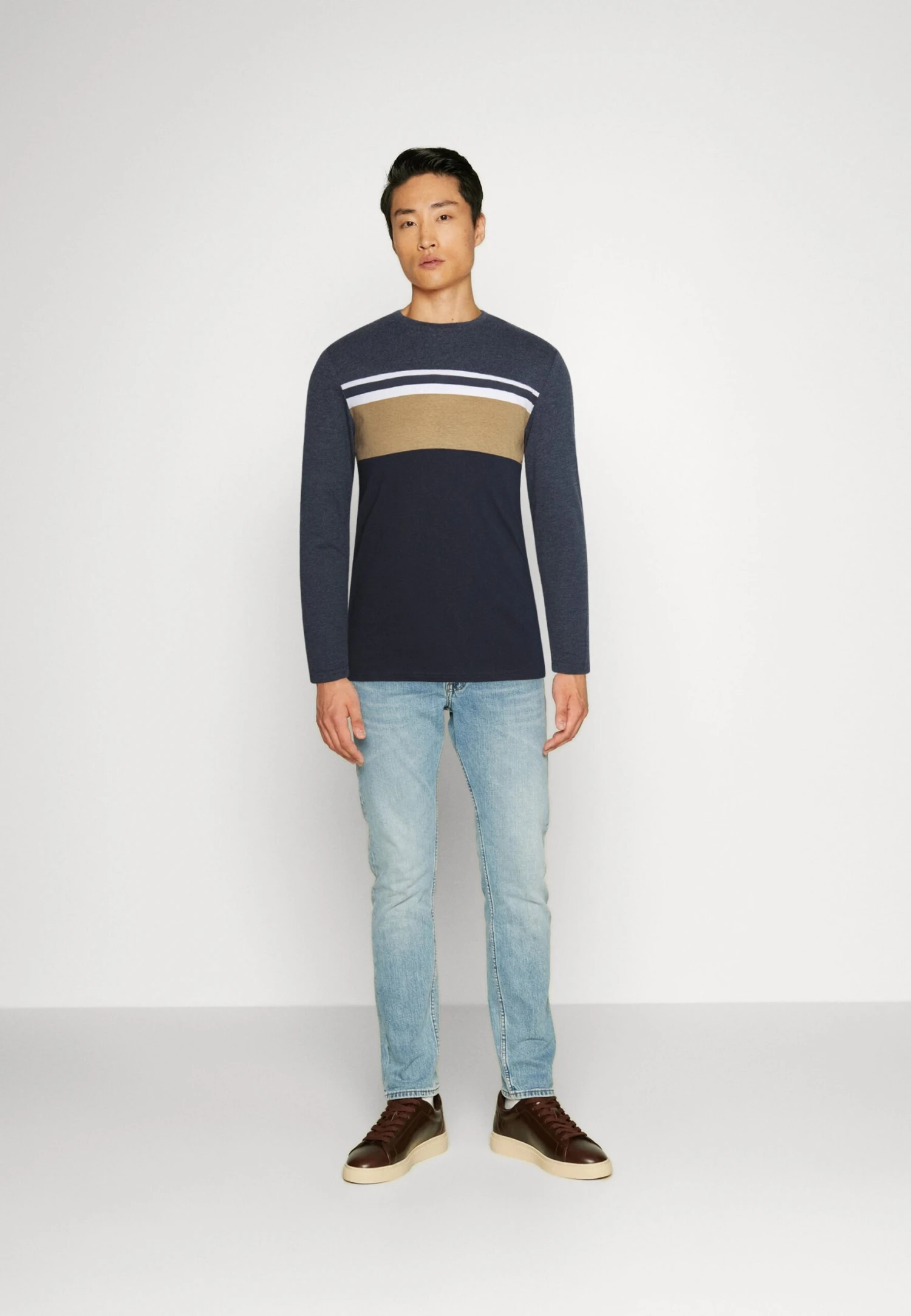 Pier One Long Sleeved Top - Dark Blue 4 Pier One Long Sleeved Top - Dark Blue - Image 2