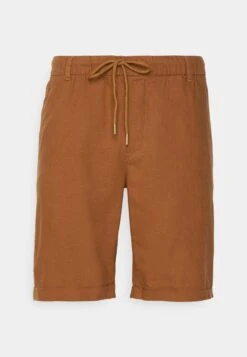 Pier One Linen Blend Drawcord Shorts- Shorts - Brown -Pier One Vogue 1ea4e2e885224bdf9790c588673025ff