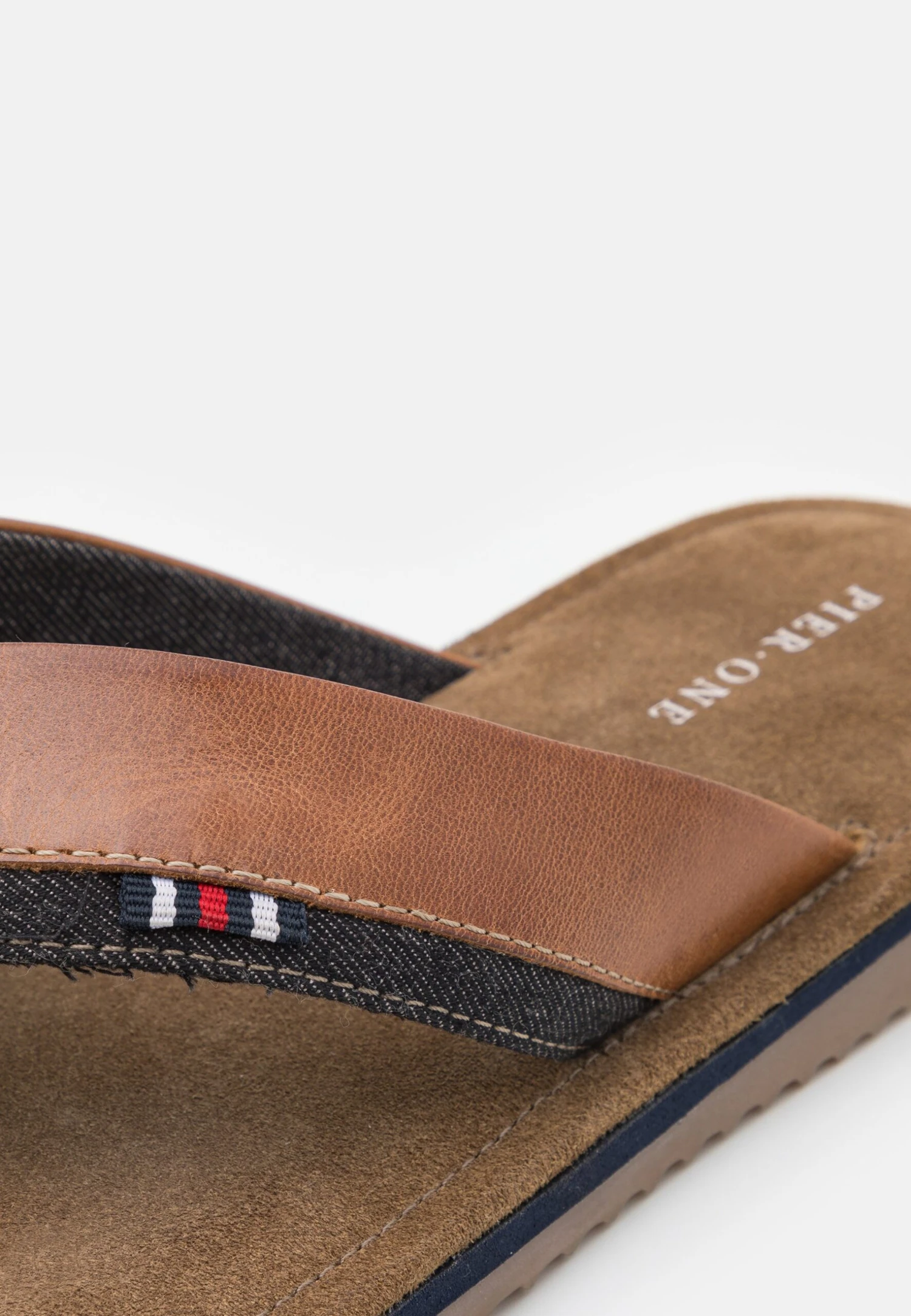 Pier One Leather - T-Bar Sandals - Cognac 8 Pier One Leather - T-Bar Sandals - Cognac - Image 6