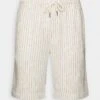 Pier One Linen Blend Drawcord Shorts- Shorts - Off-White 1 Pier One Linen Blend Drawcord Shorts- Shorts - Off-White -Pier One Vogue 228637db60b840a58a2b5acb0845341b