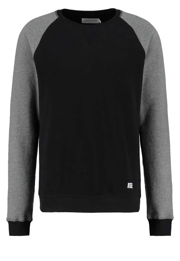 Pier One Sweatshirt - Grey Melange/Black 7 Pier One Sweatshirt - Grey Melange/Black - Image 5