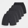 Pier One 5 Pack - Boxer Shorts - Black/Dark Grey -Pier One Vogue 329cacf728544decb2262cf4c83f209d