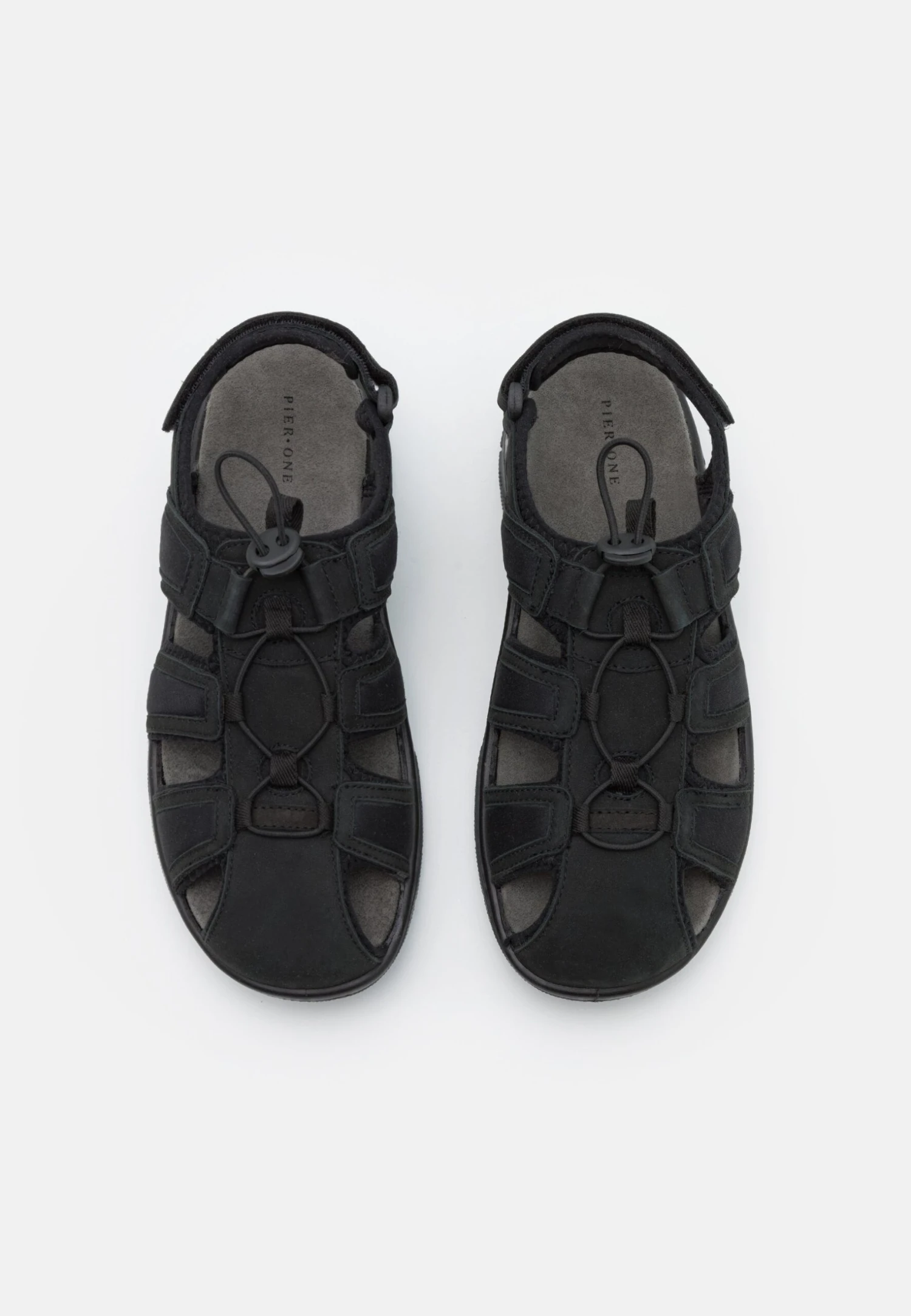 Pier One Leather - Walking Sandals - Black 6 Pier One Leather - Walking Sandals - Black - Image 4