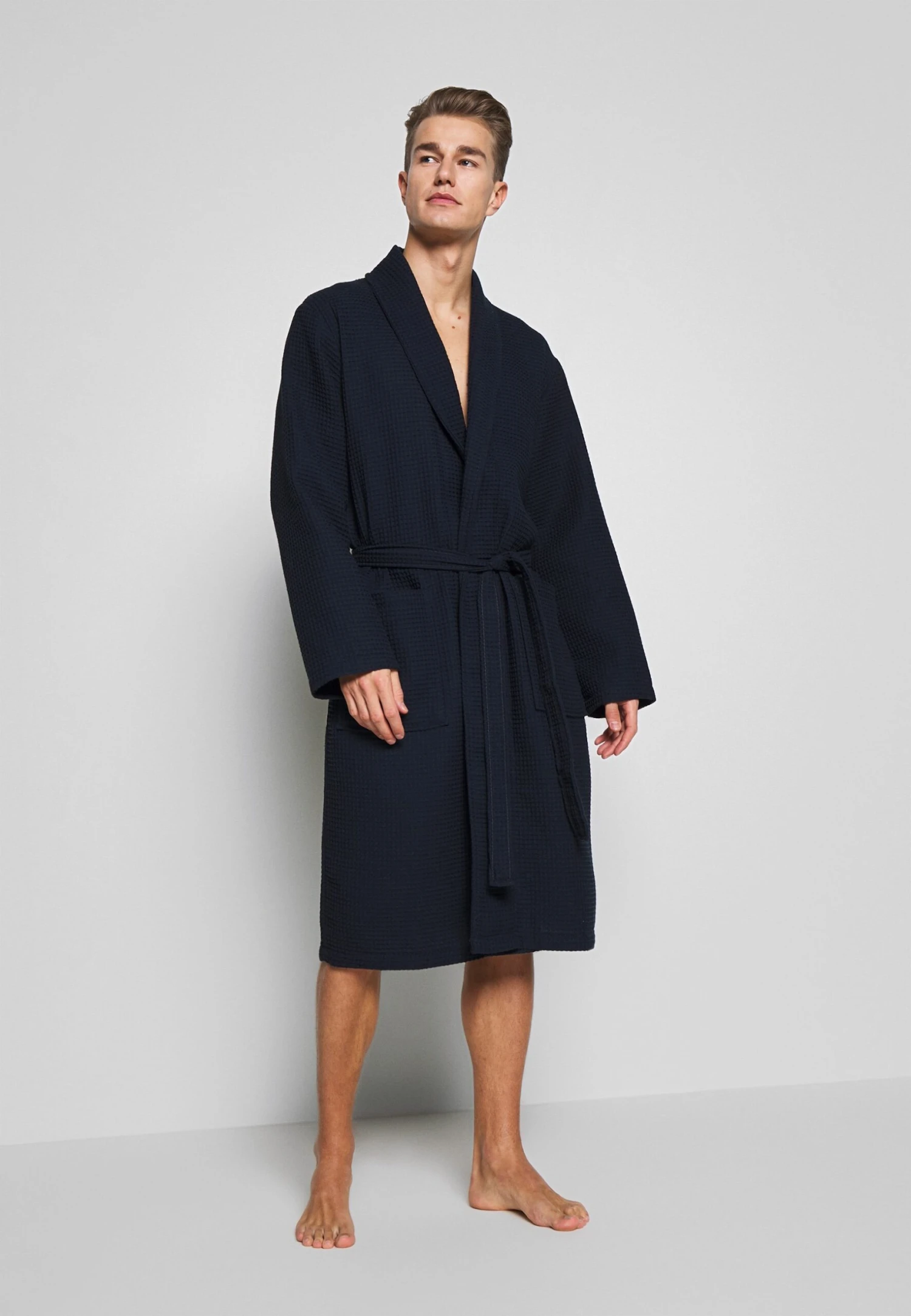 Pier One Dressing Gown - Dark Blue 3 Pier One Dressing Gown - Dark Blue