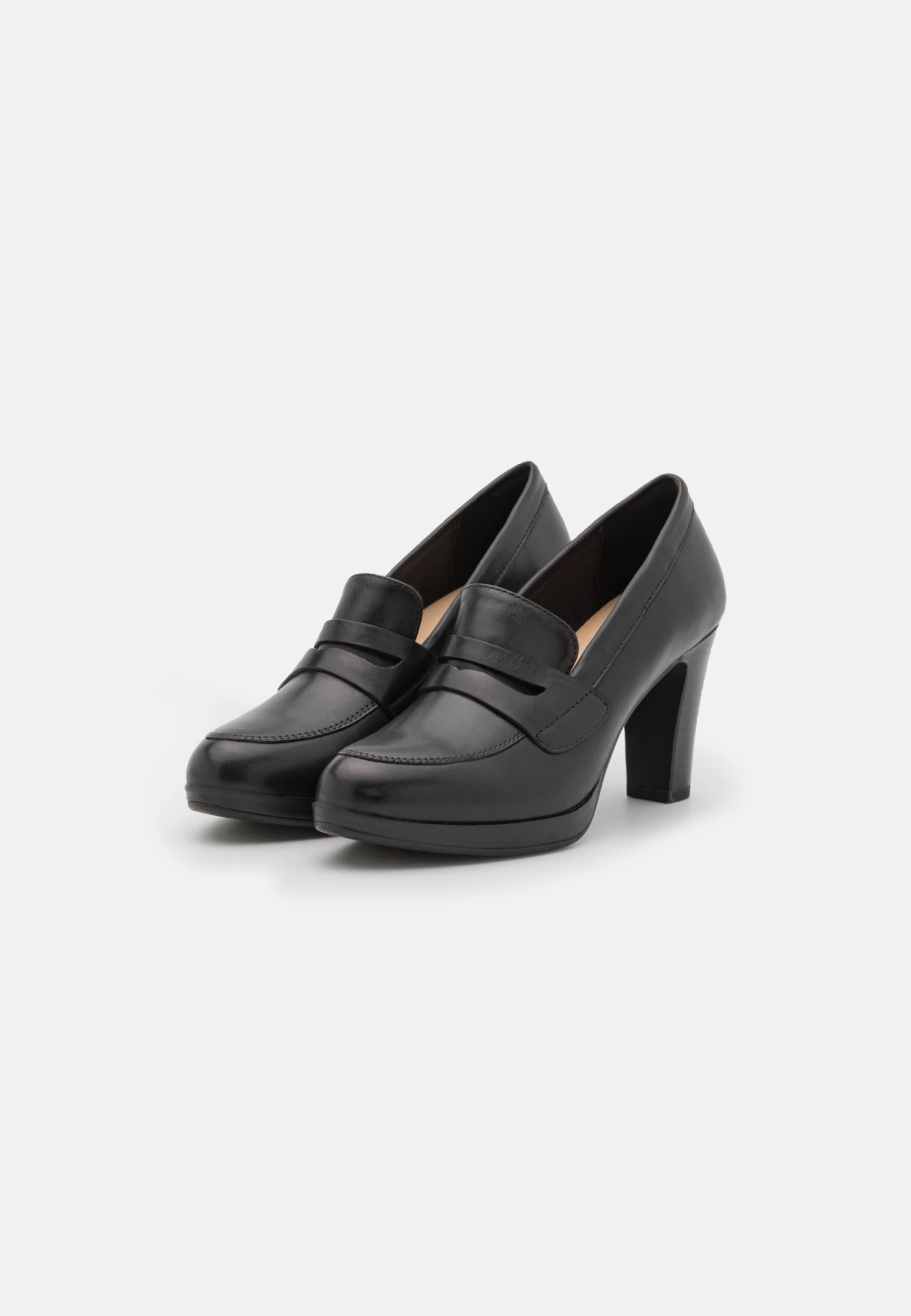 Pier One Leather- Classic Heels - Black 5 Pier One Leather- Classic Heels - Black - Image 3