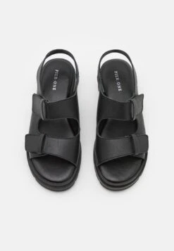 Pier One Leather- Sandals - Black 13 Pier One Leather- Sandals - Black -Pier One Vogue 416cf047752b46fead206d52841da020