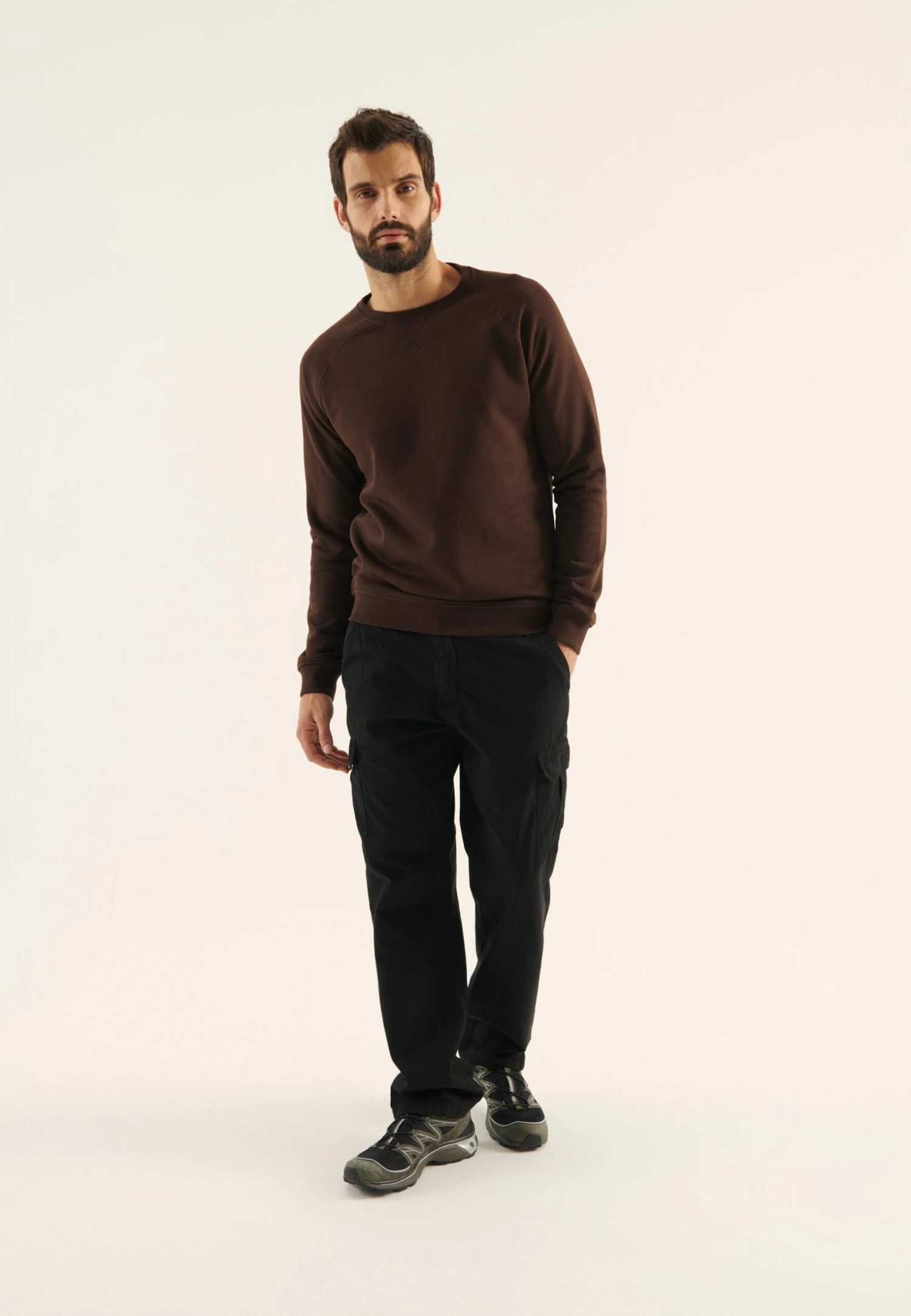 Pier One Sweatshirt - Dark Brown 4 Pier One Sweatshirt - Dark Brown - Image 2