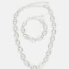 Pier One Set Unisex - Necklace - Silver-Coloured -Pier One Vogue 5466d22e6c454c09a0b9f95aa09e9a34