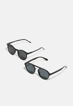 Pier One Unisex 2 Pack - Sunglasses - Black