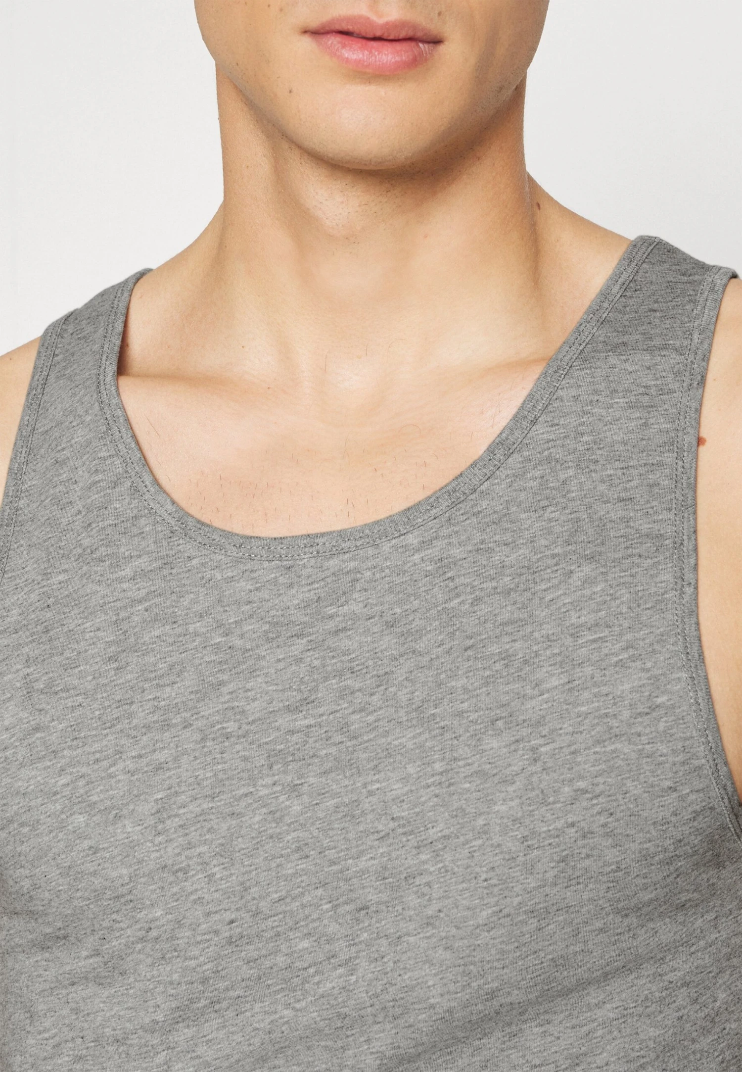 Pier One Rib Vestlue - Undershirt - Grey/White/Blue 9 Pier One Rib Vestlue - Undershirt - Grey/White/Blue - Image 7