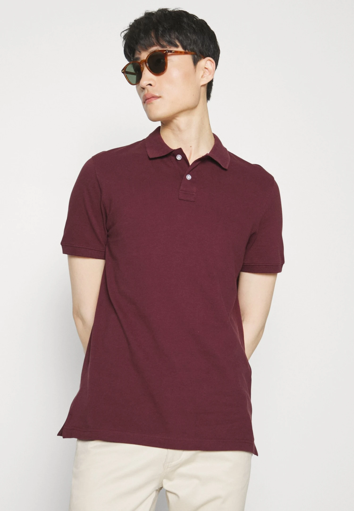 Pier One Basic - Polo Shirt - Bordeaux 6 Pier One Basic - Polo Shirt - Bordeaux - Image 4