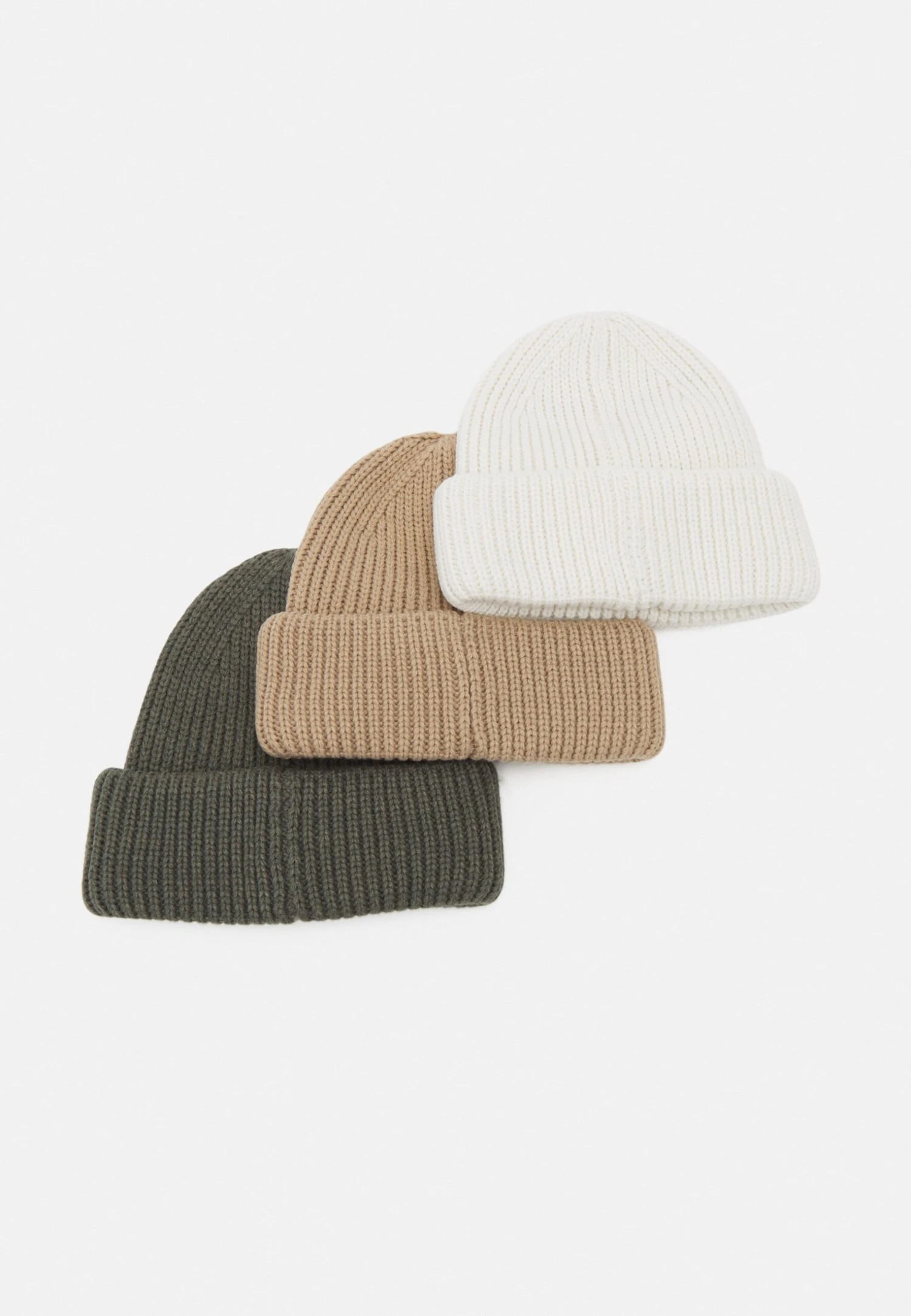 Pier One Unisex 3 Pack - Beanie - Beige/Green/White 4 Pier One Unisex 3 Pack - Beanie - Beige/Green/White - Image 2