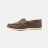 Pier One Leather Unisex - Boat Shoes - Brown -Pier One Vogue 6dd44782e4ce4e88a0ade04df6482d77