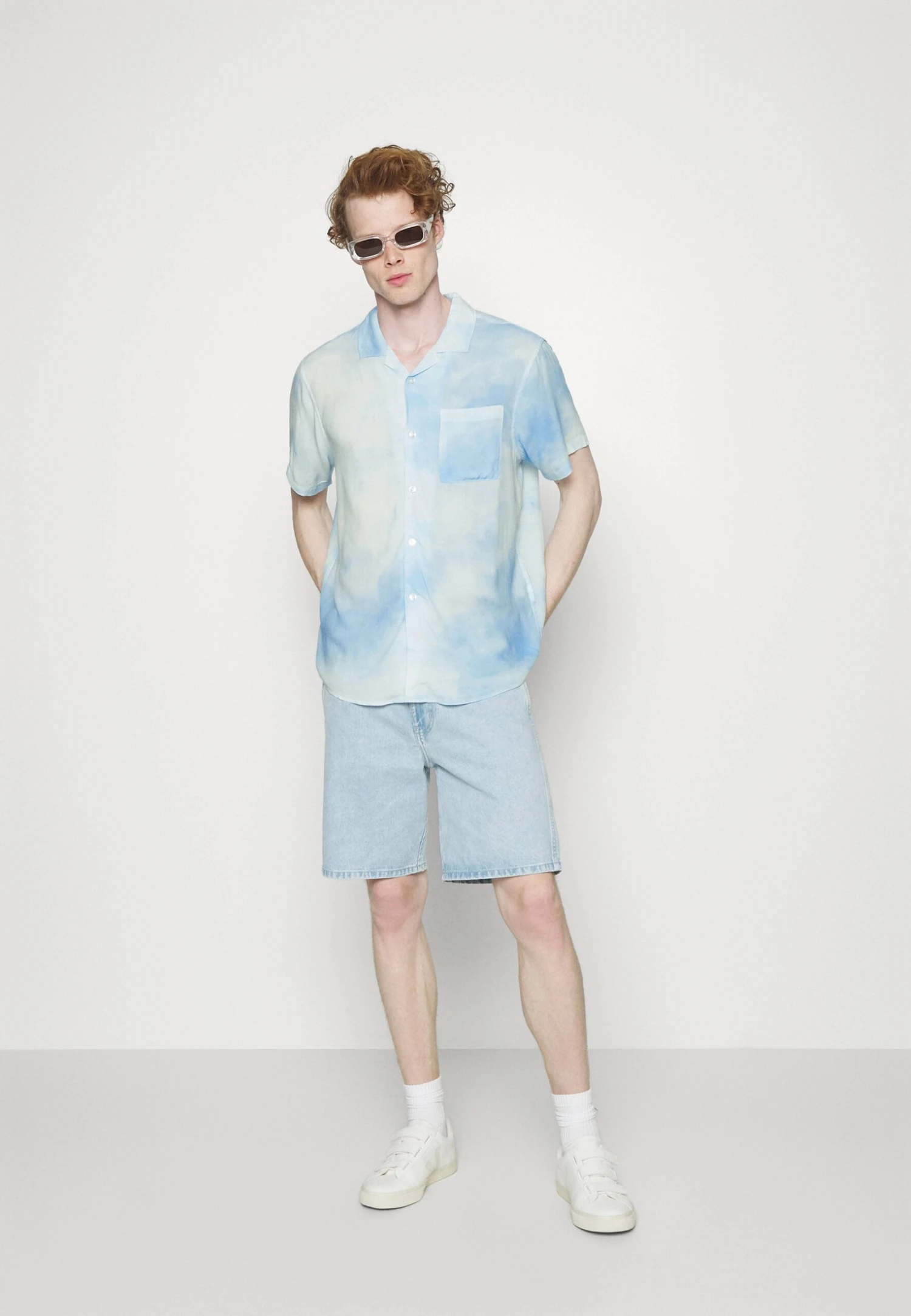 Pier One Shirt - White/Light Blue 4 Pier One Shirt - White/Light Blue - Image 2