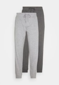 Pier One 2 Pack - Pyjama Bottoms - Mottled Dark Grey/Mottled Grey -Pier One Vogue 7438e3af94d84f41a7e5cef68ab55737