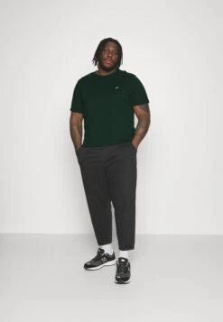 Pier One 5 Pack - Basic T-Shirt - Dark Green/Beige/Light Blue