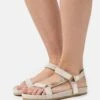 Pier One Leather - Sandals - Beige 1 Pier One Leather - Sandals - Beige -Pier One Vogue 760e88b5744641bfbcf56352633f0837