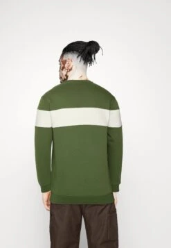 Pier One Sweatshirt - Khaki/Off-White -Pier One Vogue 7cf5dc7196b247baa133fdd1668b40f6