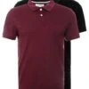 Pier One 2 Pack - Polo Shirt - Bordeaux/Black -Pier One Vogue 80c61fbab13d4f348c95aacb92cd3122