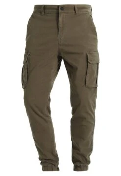 Pier One Cuffed Skinny Trouser- Cargo Trousers - Khaki -Pier One Vogue 8b5d9a7661e7447cbc122a53d9869344