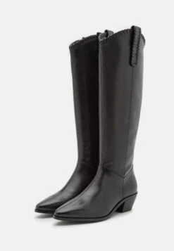 Pier One Leather - Cowboy/Biker Boots - Black 10 Pier One Leather - Cowboy/Biker Boots - Black -Pier One Vogue 8c389255c60d4a6aae0101e1126c34b5