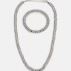 Pier One Set - Necklace - Silver-Coloured -Pier One Vogue 8eba1aacd5d647b89ce454c1ac346139
