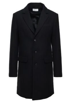 Pier One Classic Coat - Dark Blue -Pier One Vogue 96cbc5d7d0be48638eb63ddeede19e49