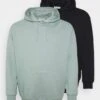 Pier One 2 Pack- Hoodie - Black/Green -Pier One Vogue 995655df35664fffa6429d93bb981d5e