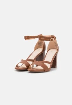 Pier One Leather - High Heeled Sandals - Cognac 10 Pier One Leather - High Heeled Sandals - Cognac -Pier One Vogue 9e82db66f2564588b21964fb5ff4fc0e