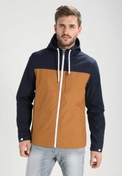 Pier One Summer Jacket - Dark Blue / Camel