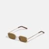 Pier One Unisex - Sunglasses - Gold-Coloured/Brown -Pier One Vogue a6638b3148e6469098f3f9cfb21335d6
