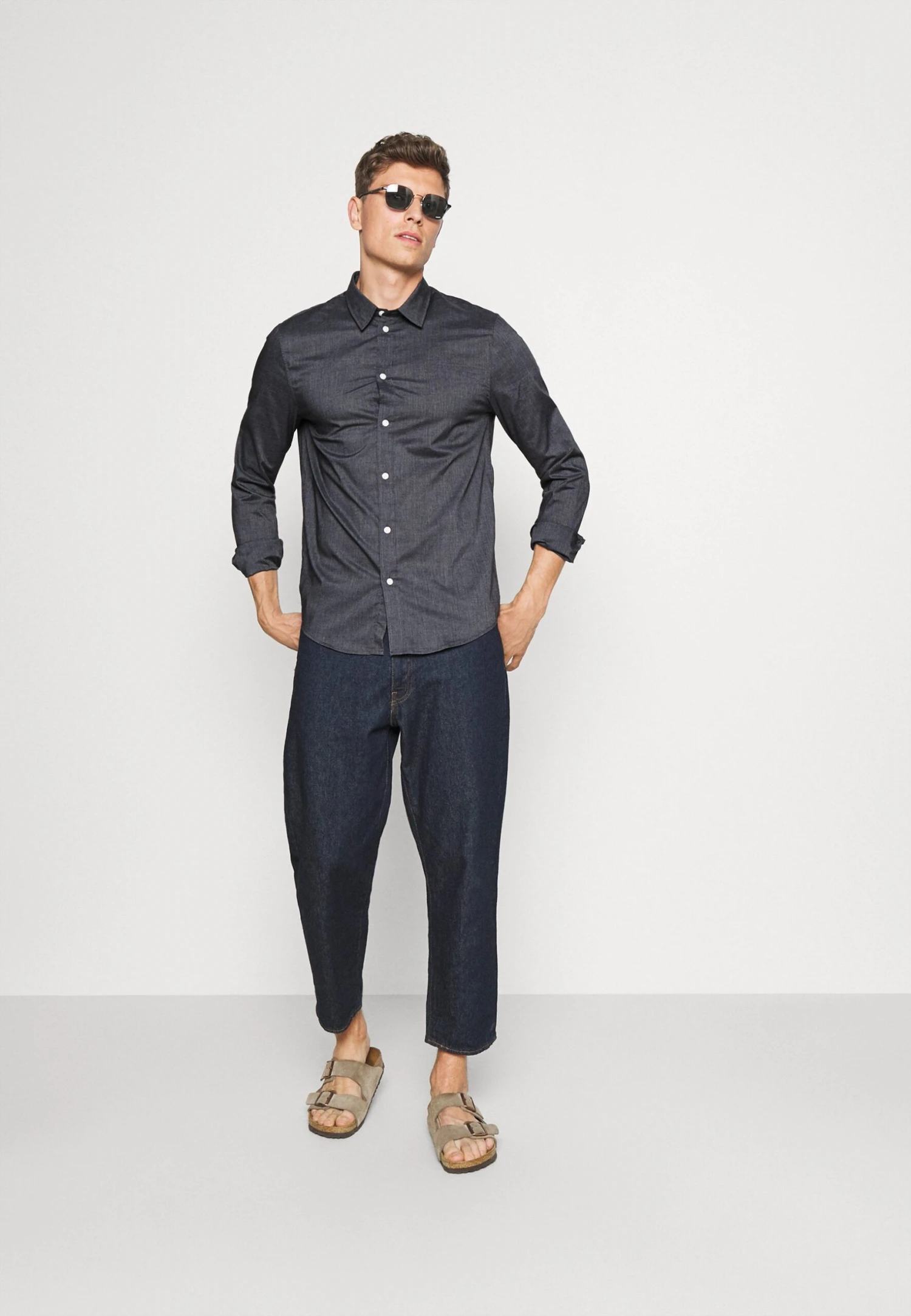 Pier One Shirt -Blue Grey 4 Pier One Shirt -Blue Grey - Image 2