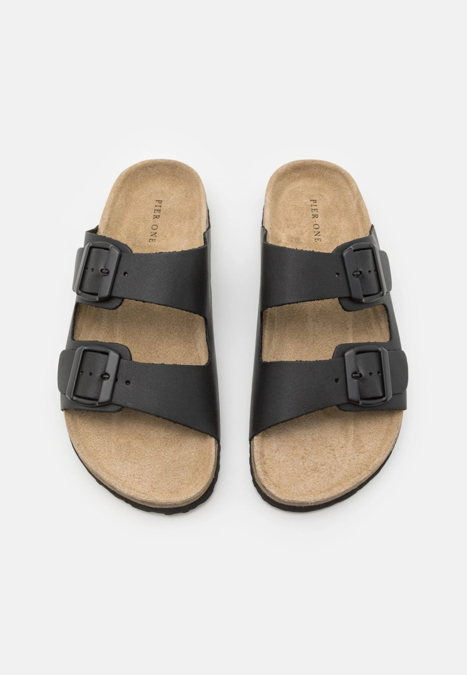 Pier One Leather Unisex - Mules - Black 6 Pier One Leather Unisex - Mules - Black - Image 4