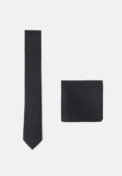 Pier One Set - Pocket Square - Black/Black