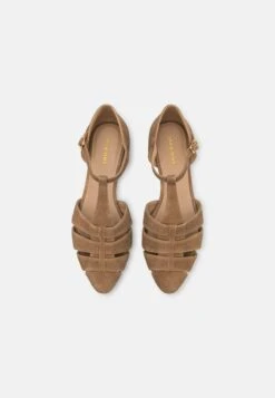Pier One Leather - Ankle Strap Ballet Pumps -Pier One Vogue b8d75a1b29464d52b1e37dfc32e0624f