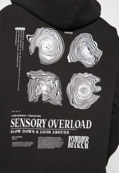 Pier One Wood Hoodie - Hoodie - Black -Pier One Vogue b8e7397d7d5043f5ad3919a565b3c7b9