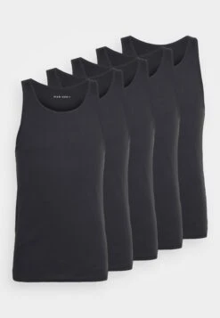 Pier One 5 Pack - Undershirt - Black -Pier One Vogue bd4341255cf84f2da3761cdaf14a49da