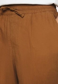 Pier One Drawcord Trousers Linen Blend - Trousers - Brown 11 Pier One Drawcord Trousers Linen Blend - Trousers - Brown -Pier One Vogue bedf8e1eb0ea4ab1b26ff4d546d32792