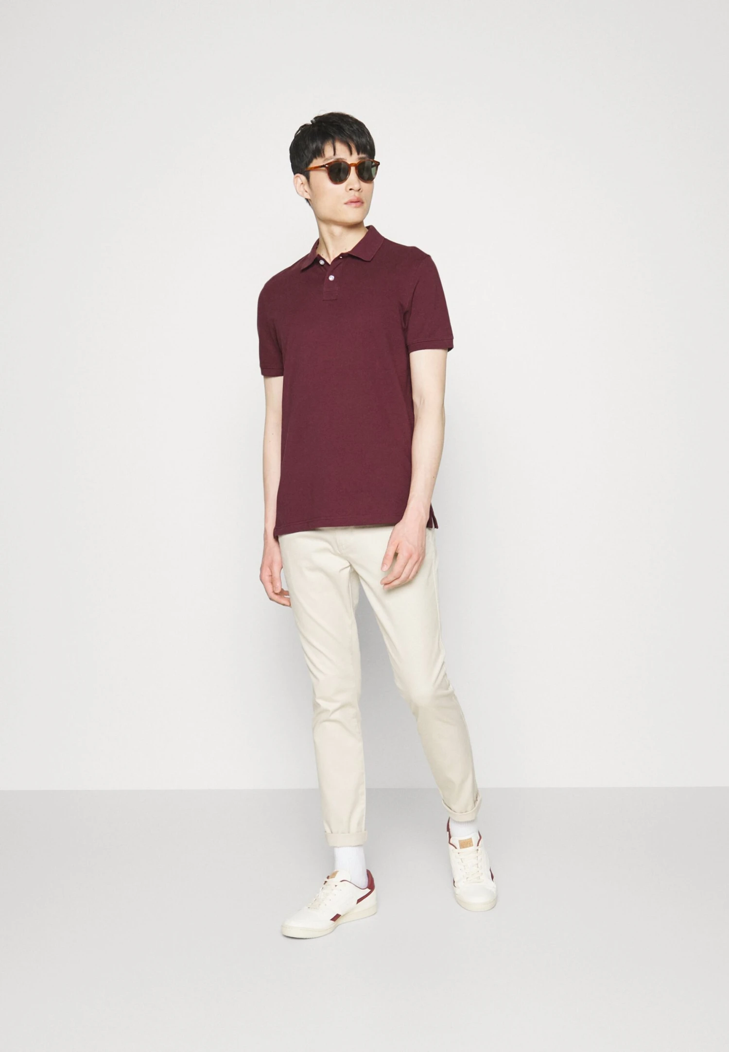 Pier One Basic - Polo Shirt - Bordeaux 4 Pier One Basic - Polo Shirt - Bordeaux - Image 2