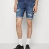 Pier One Denim Shorts - Dark Blue Denim -Pier One Vogue cf708003a40846009656d693147b1309