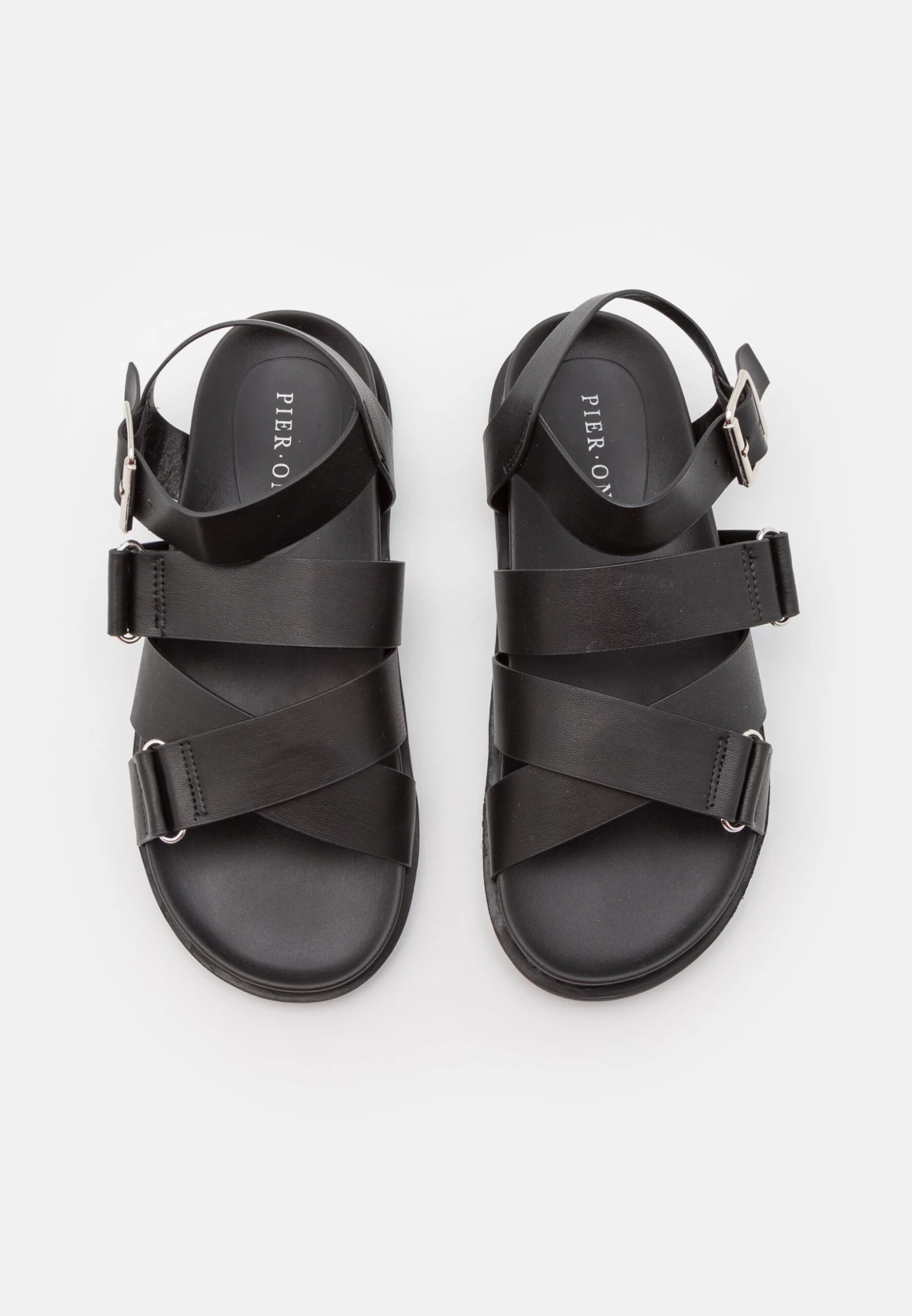 Pier One Unisex - Sandals - Black 6 Pier One Unisex - Sandals - Black - Image 4