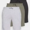 Pier One 3 Pack - Pyjama Bottoms - Black/Mottled Grey/Khaki -Pier One Vogue cfd63269131c47ba85b5a0772f5e7b9f