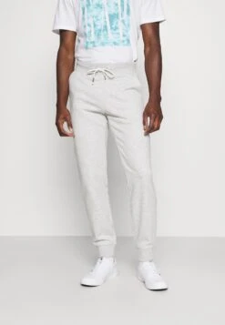 Pier One 3 Pack - Tracksuit Bottoms - Mottled Light Grey/Mottled Dark Blue/Black -Pier One Vogue d679c40ba0d14e65a4301cbba3b7065f