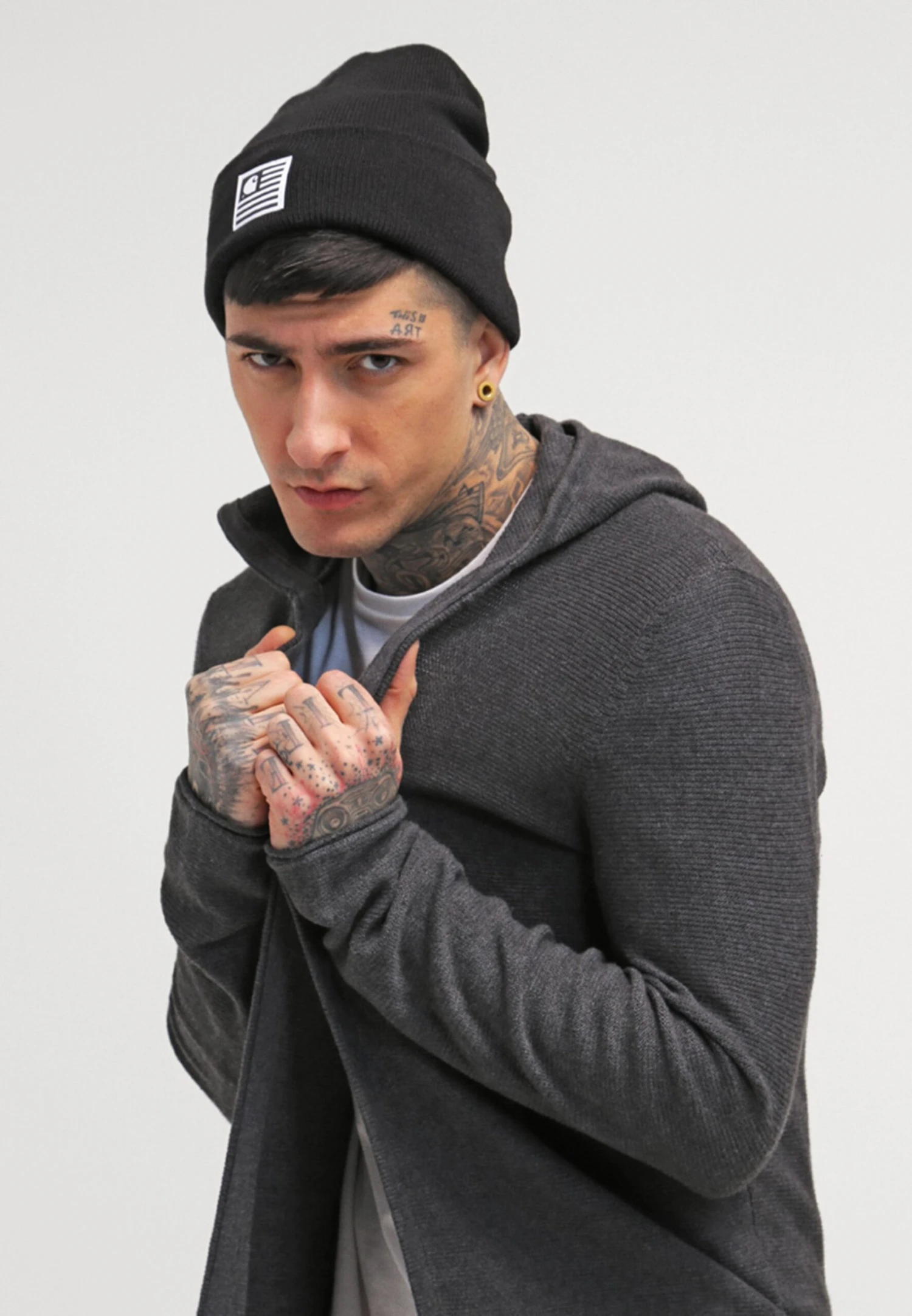 Pier One Cardigan - Mottled Dark Grey 6 Pier One Cardigan - Mottled Dark Grey - Image 4