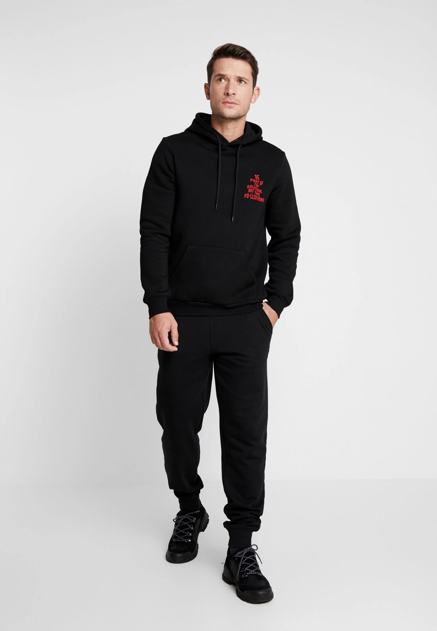 Pier One 2 Pack - Tracksuit Bottoms - Black/Mottled Light Gre 3 Pier One 2 Pack - Tracksuit Bottoms - Black/Mottled Light Gre